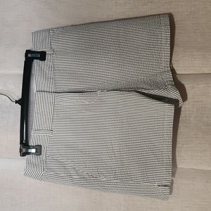 Blue/white Pintripe Size 6 Loft shorts
